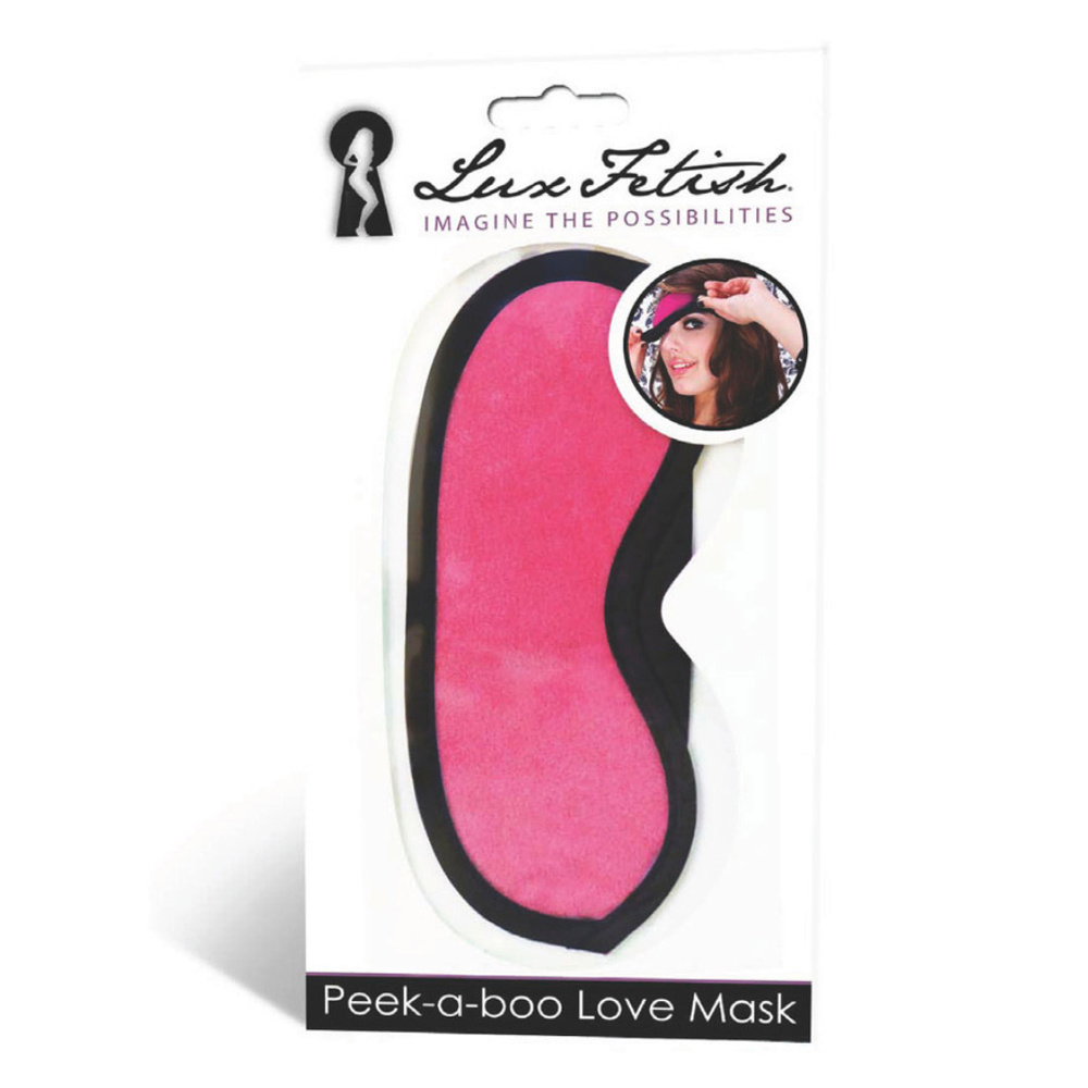 Lux Fetesh Pink Peek-A-Boo Love Mask - Picture 2 of 2